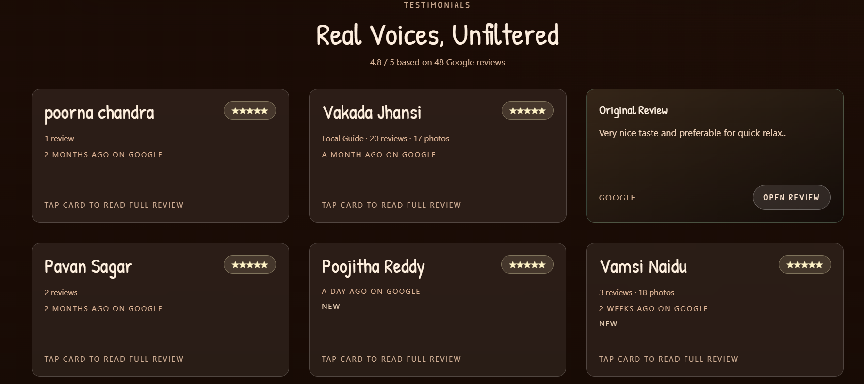 Testimonials Layout